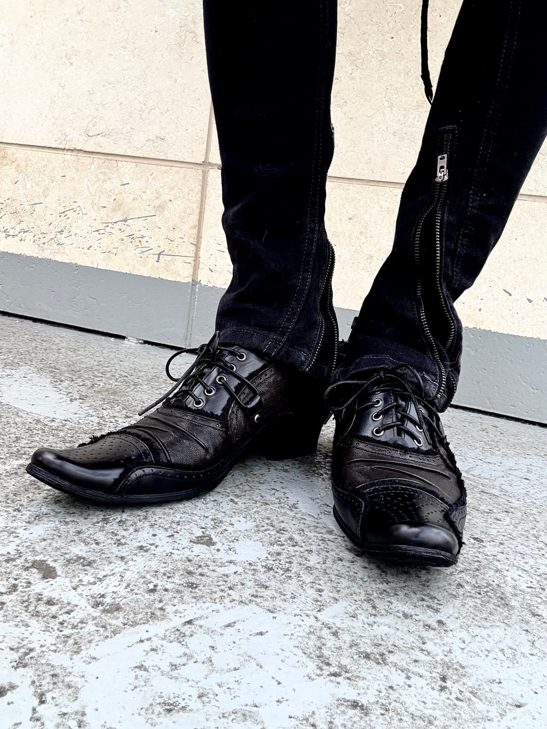 “Red Cover” 00’s V-Kei Mood Black Shoe 상품이미지3