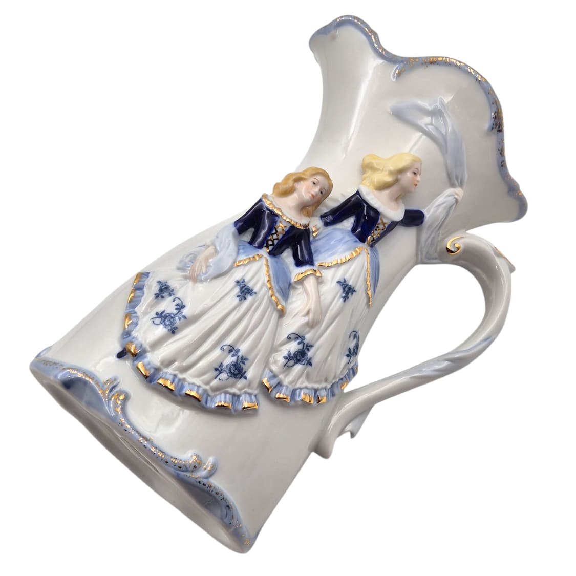 80s 이탈리아 드먼 여인 포셀린 대형 화병 상품이미지7