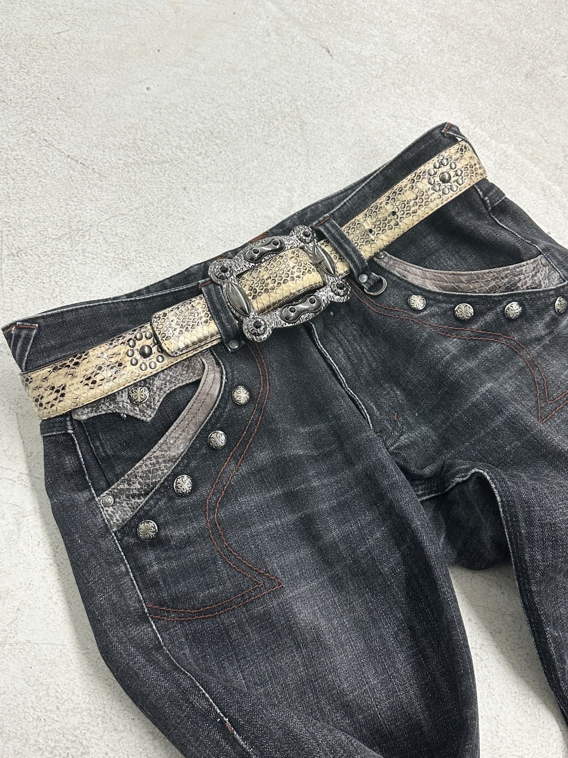 토네이도 마트 파이톤 스터드 벨트 상품이미지1