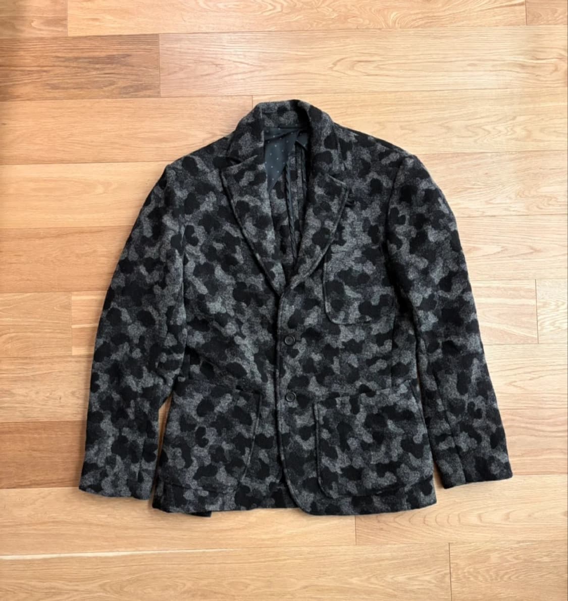 모니탈리(Monitaly) 울 카모 블레이저 자켓 40사이즈 상품이미지1