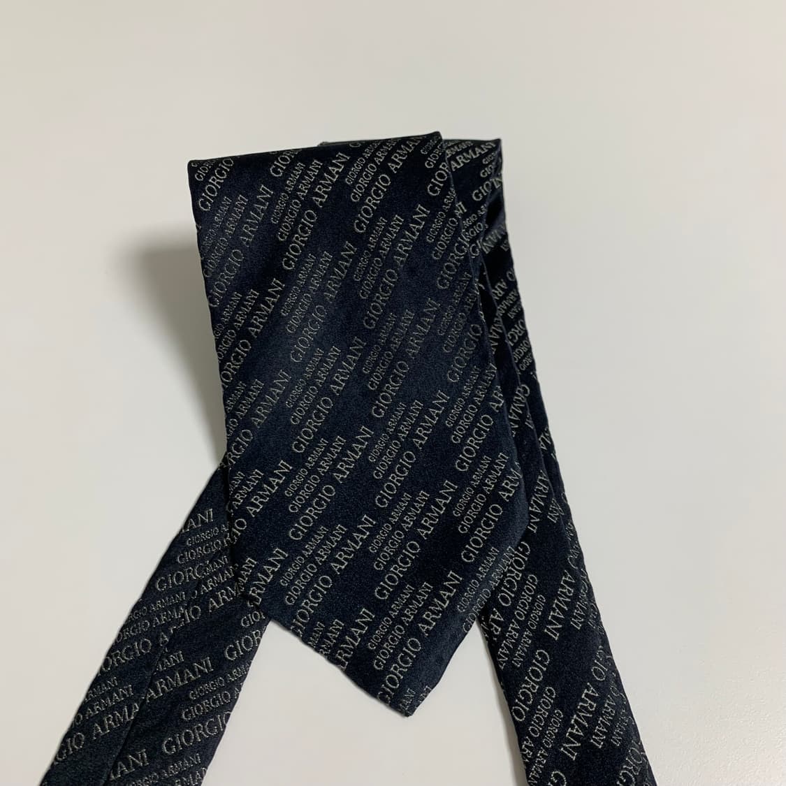 조르지오 아르마니(ARMANI) 모노그램 명품넥타이 블랙 100실크 A+ 상품이미지9