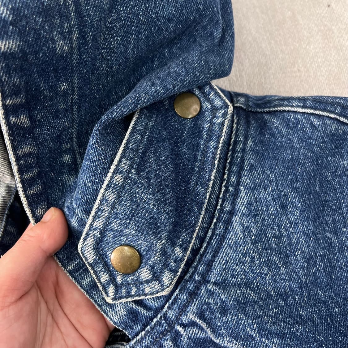 105 90s 갭 클래식 떡볶이 데님 코트 상품이미지5