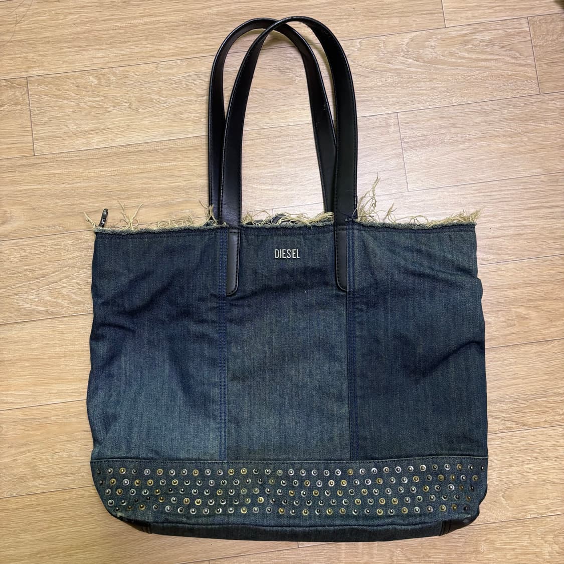 디젤 빈티지 진청 데님 토트백 상품이미지1