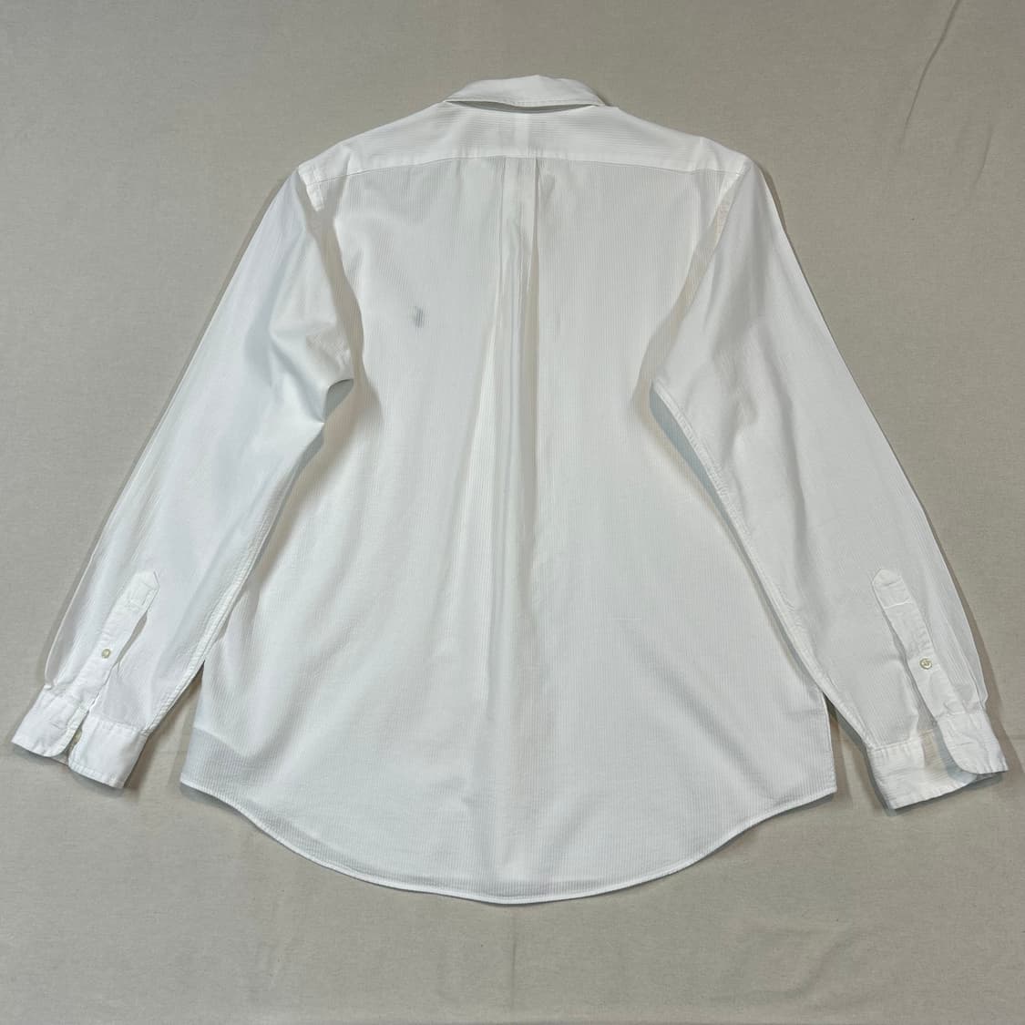 XL) 폴로 랄프로렌 클래식핏 화이트 시어서커 린넨 셔츠 상품이미지6