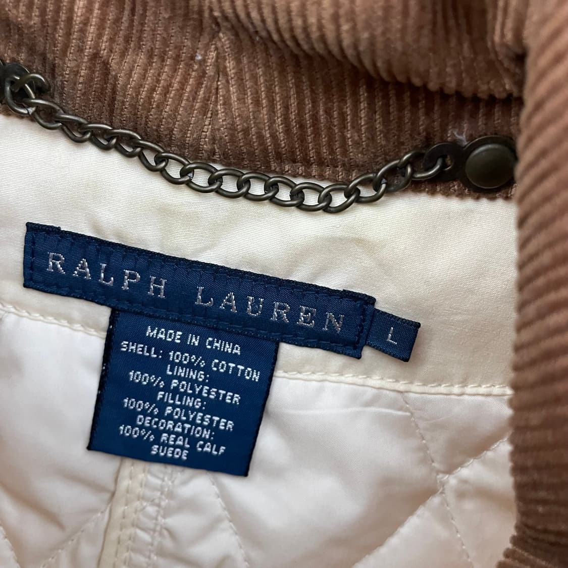 여성 폴로 아이보리 퀼팅 베스트 상품이미지3