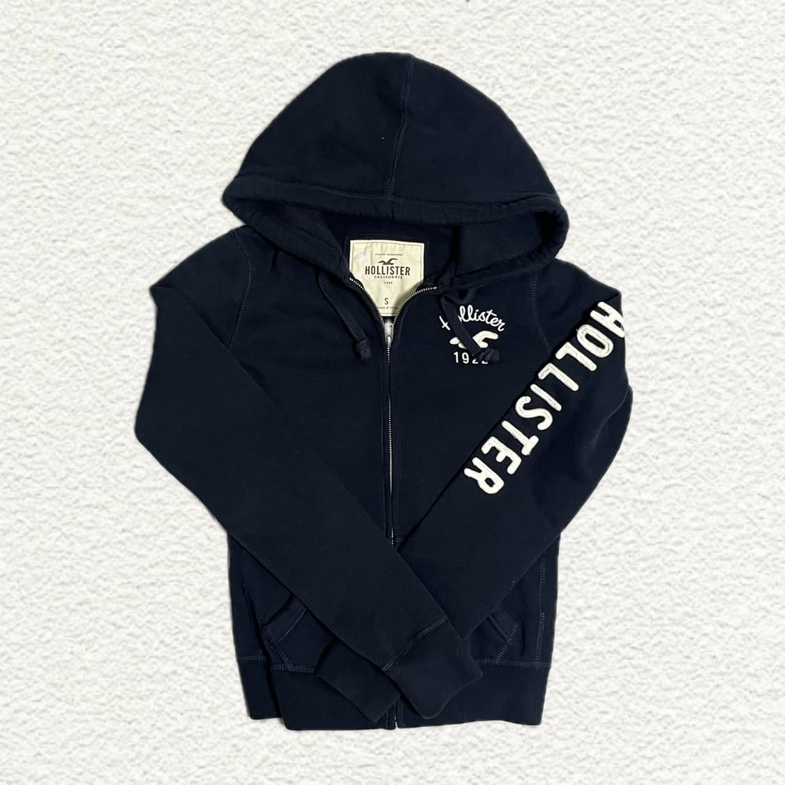홀리스터 네이비 후드집업 S 상품이미지1