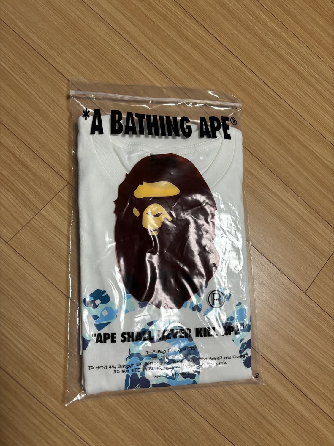 베이프 블루 카모 반팔티 상품이미지1