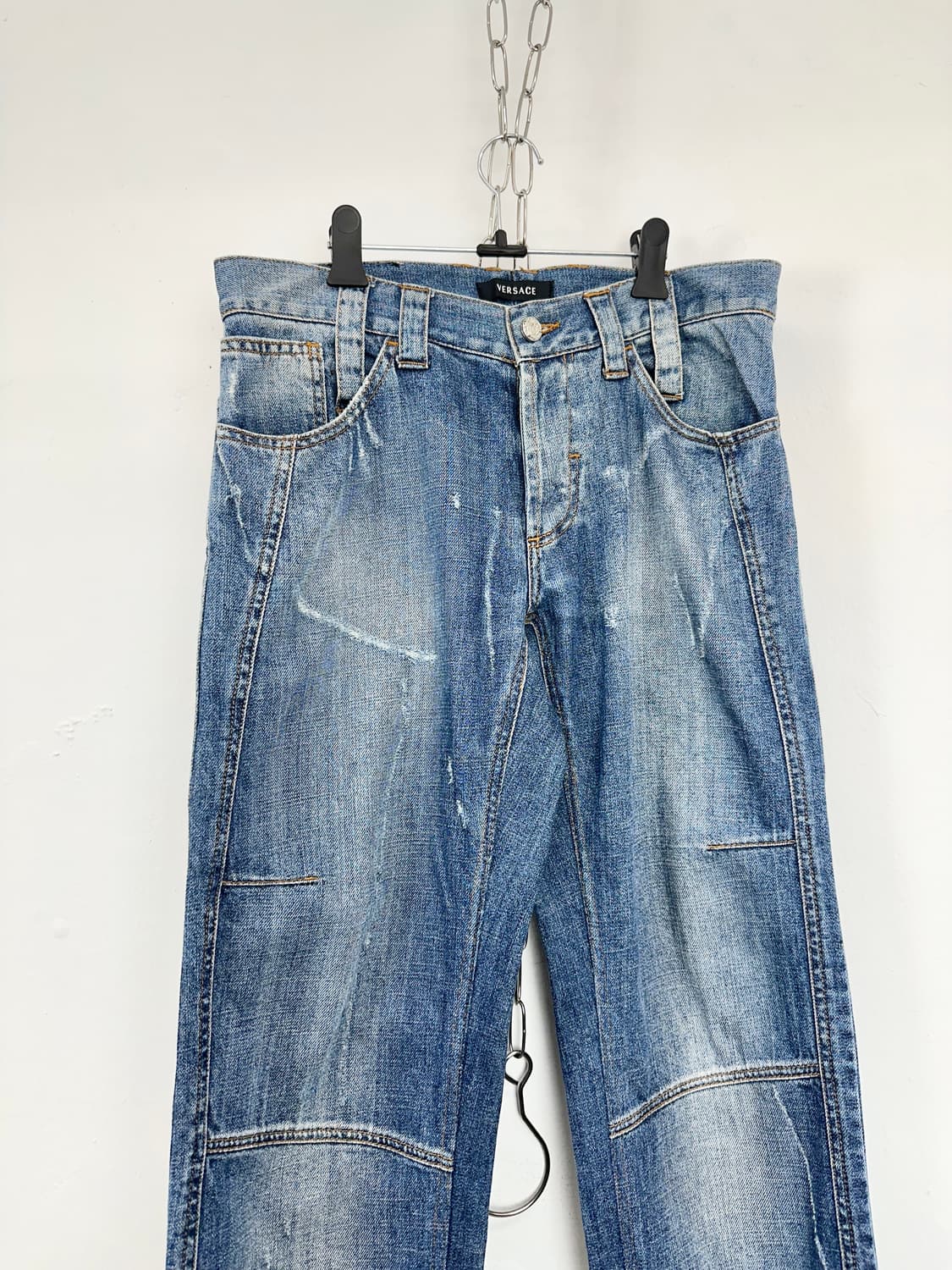Versace Metal Plate Detail Denim Pants 상품이미지9