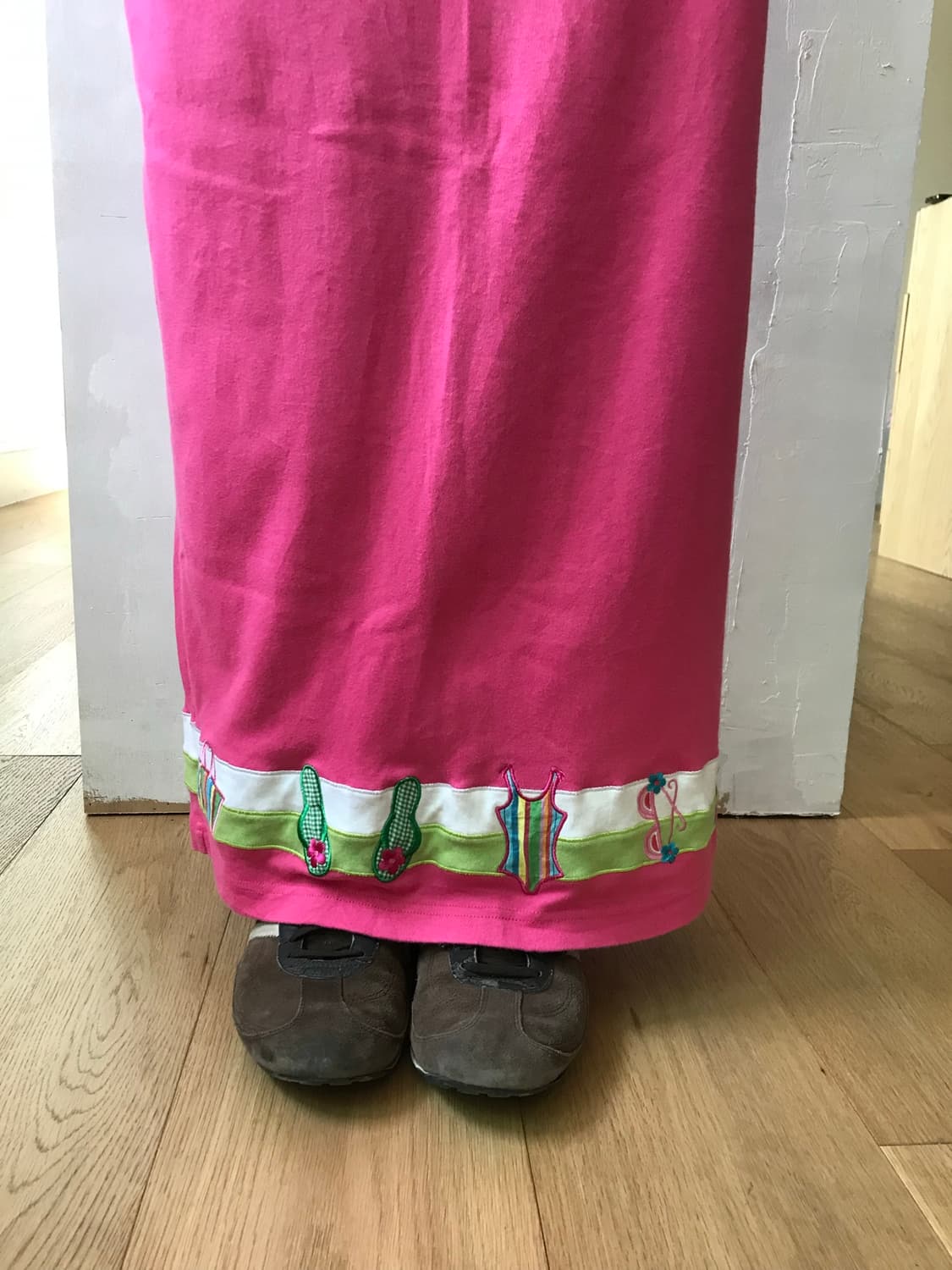 vintage pink pattern skirt  상품이미지7