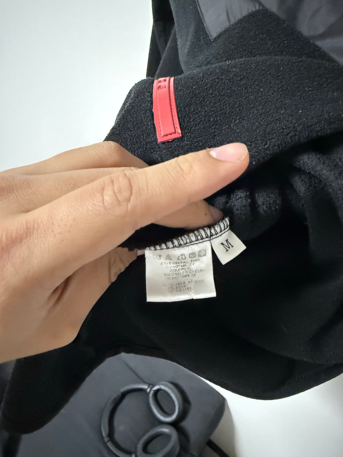 프라다 스포츠90s 더블 레이어드 칼라 플리스 나일론 반집업 상품이미지8