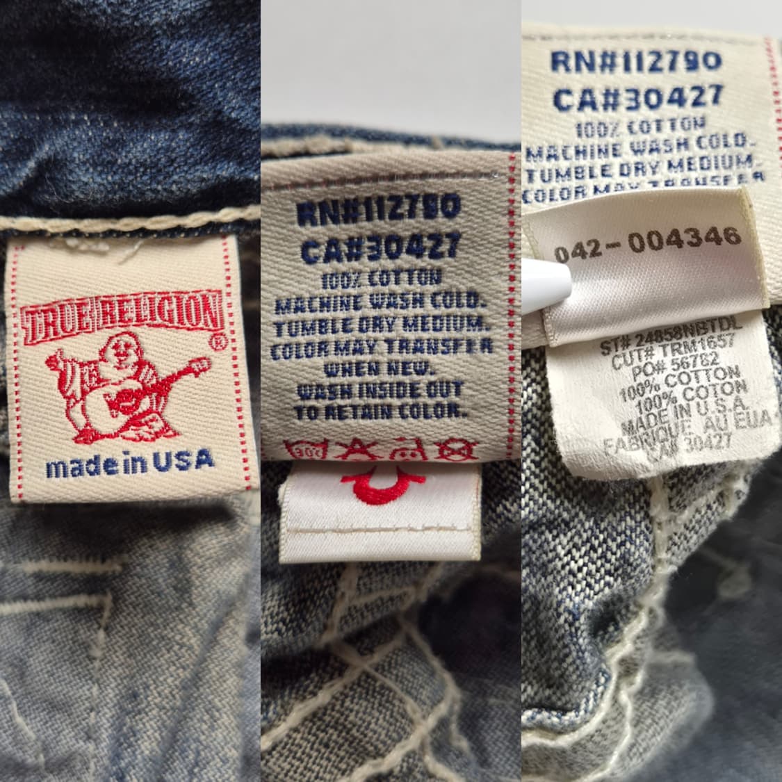 [30] 트루릴리젼 빌리 빅 티 세미부츠컷 데님팬츠 USA 상품이미지9