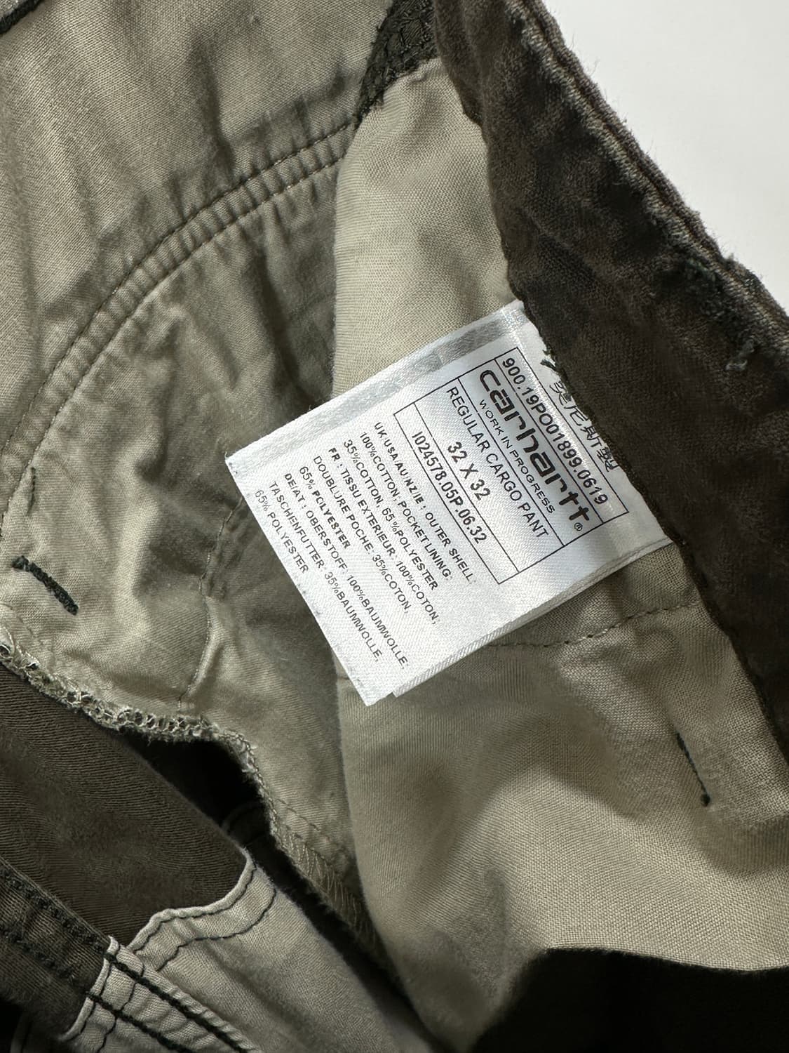 칼하트 WIP 카모플라쥬 카고 팬츠 32 상품이미지9