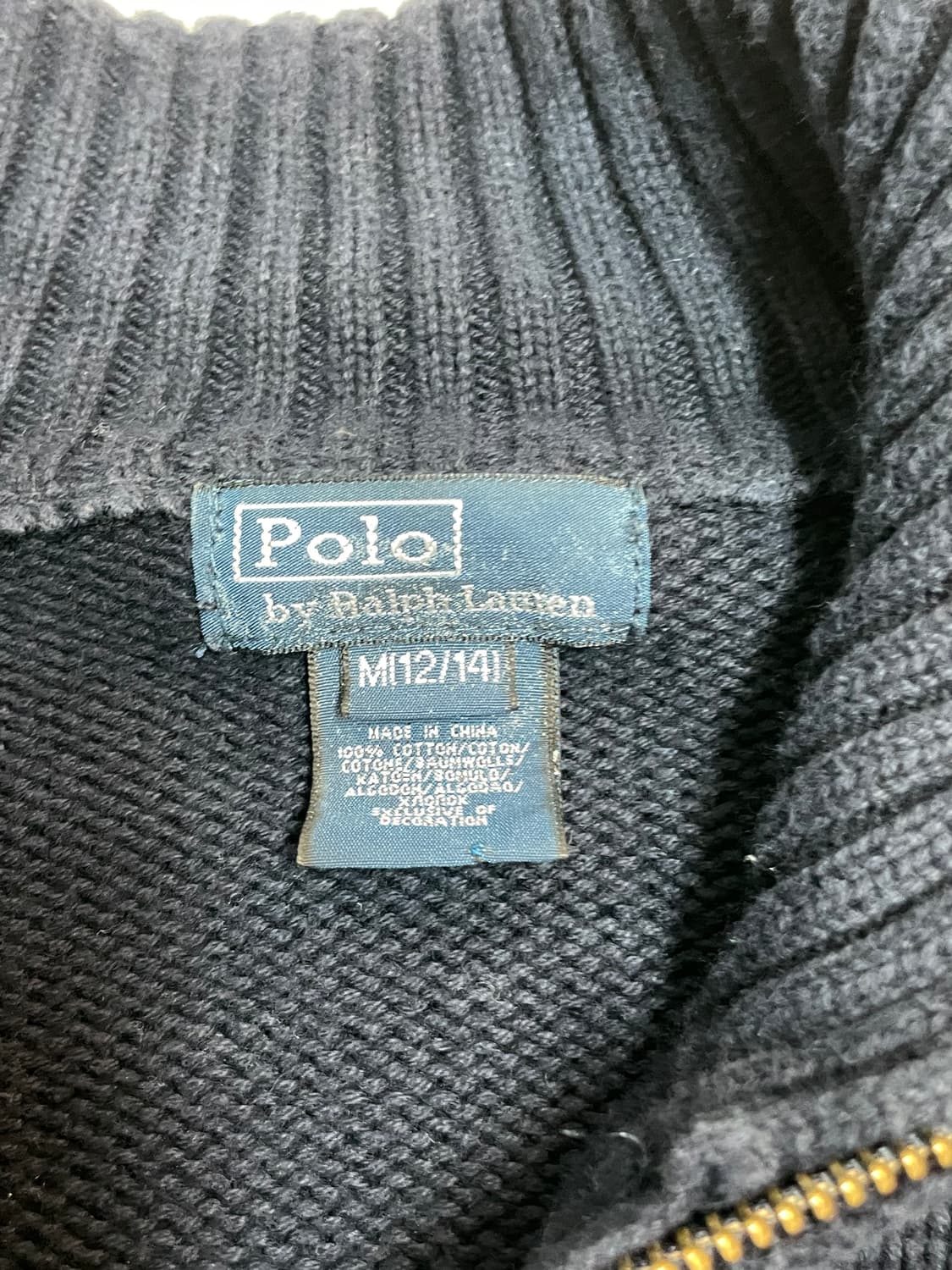 폴로 반집업 니트  상품이미지5
