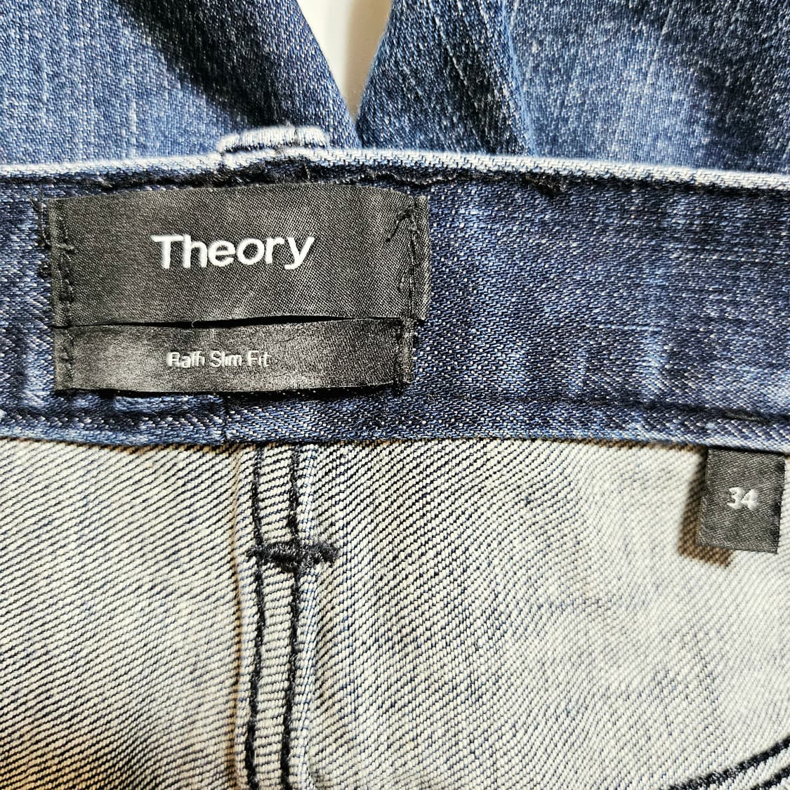 [34][띠어리Theory] 라피 슬림핏 스트레이트 데님 팬츠 다크인디고 상품이미지7