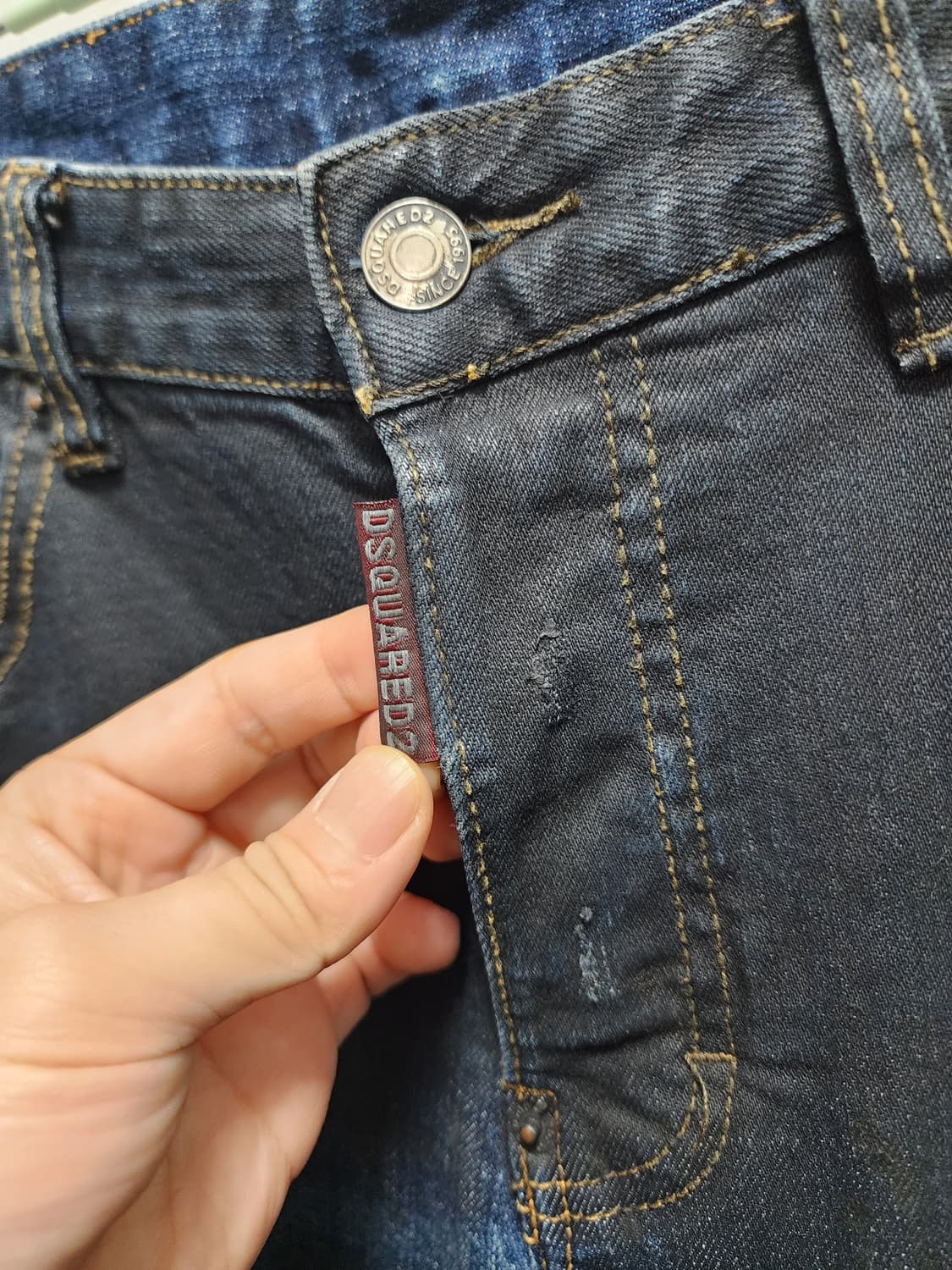 디스퀘어드2 데미지 배색 스플래터 청바지 상품이미지4