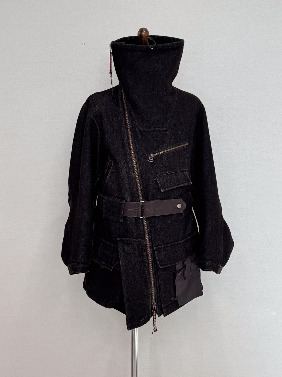 Marithé François Girbaud 언밸런스 집업 울 자켓 상품이미지4