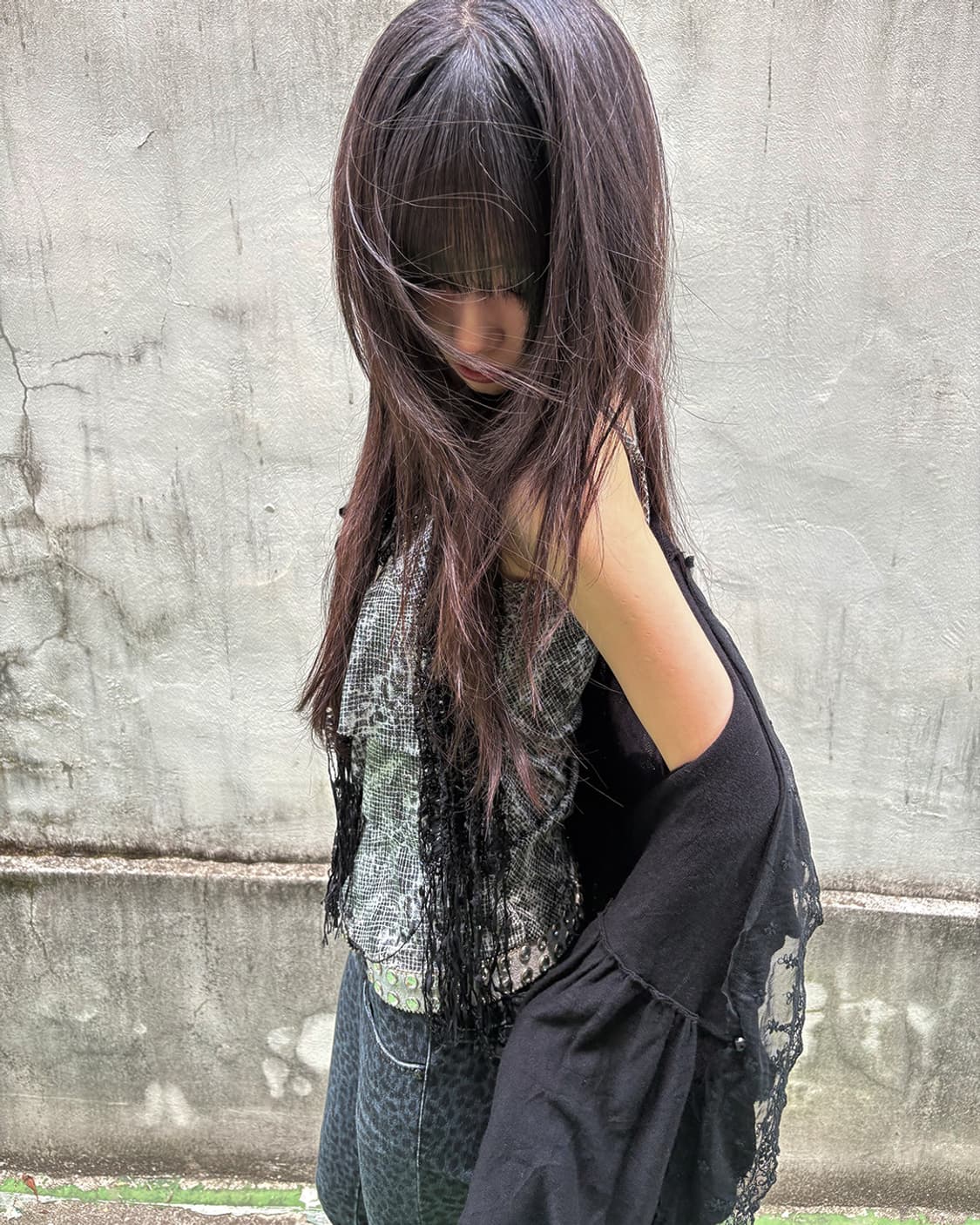 Grunge Snake Print Cami Sleeveless 상품이미지4