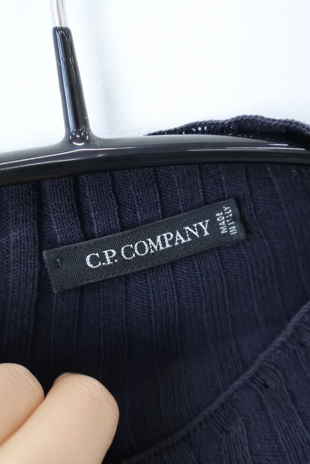 C.P. Company Black Zip Rib Knit 상품이미지5