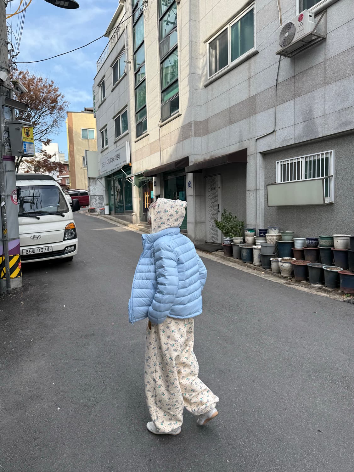 Kiki White 스카이블루 패딩 상품이미지7