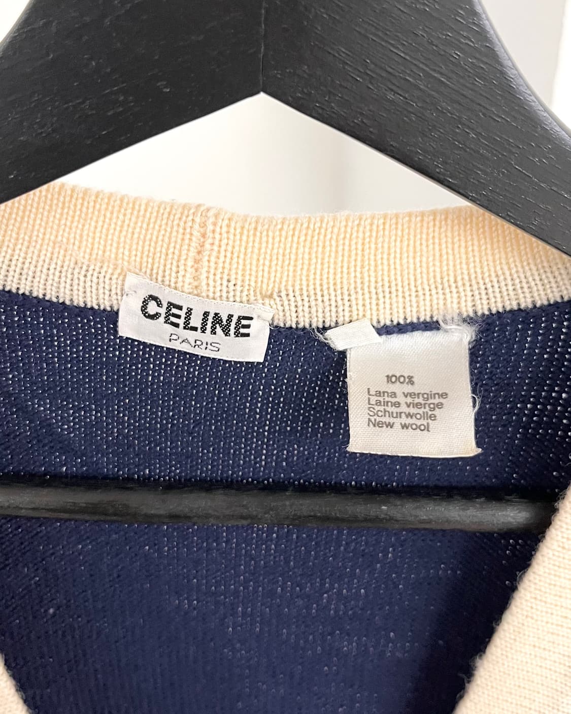 셀린느 네이비 포켓 골드버튼 니트 가디건 상품이미지7