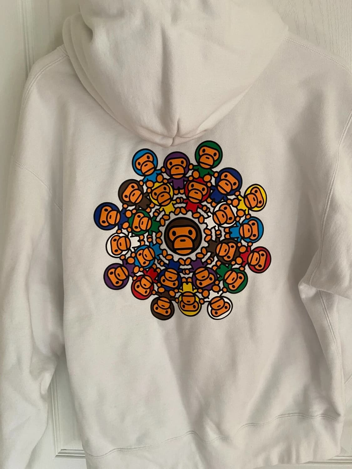 마일로 서클 풀오버 후드티 화이트 상품이미지2