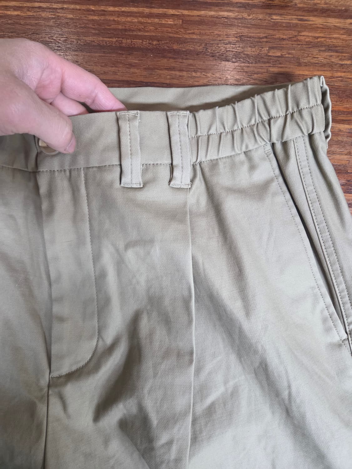 247 시리즈 원턱 반밴딩 와이드 치노팬츠 xl 대략 33 34 상품이미지3