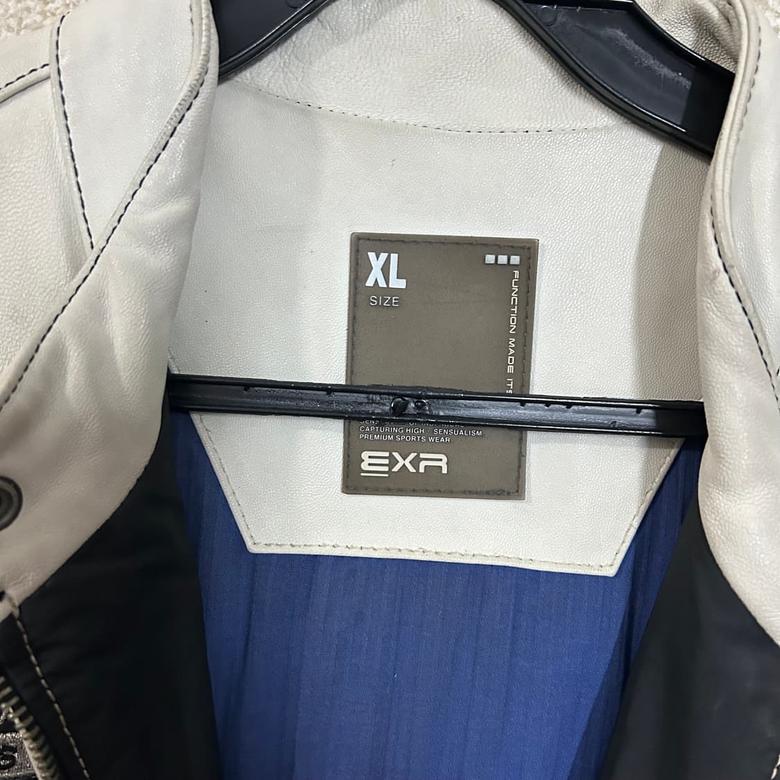 (XL) EXR 화이트앤블랙 레이싱 자켓  상품이미지7