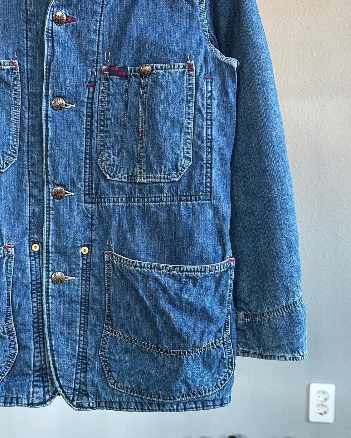 [XS]블루 블루 BLUE BLUE JAPAN 데님 커버올 자켓 상품이미지5