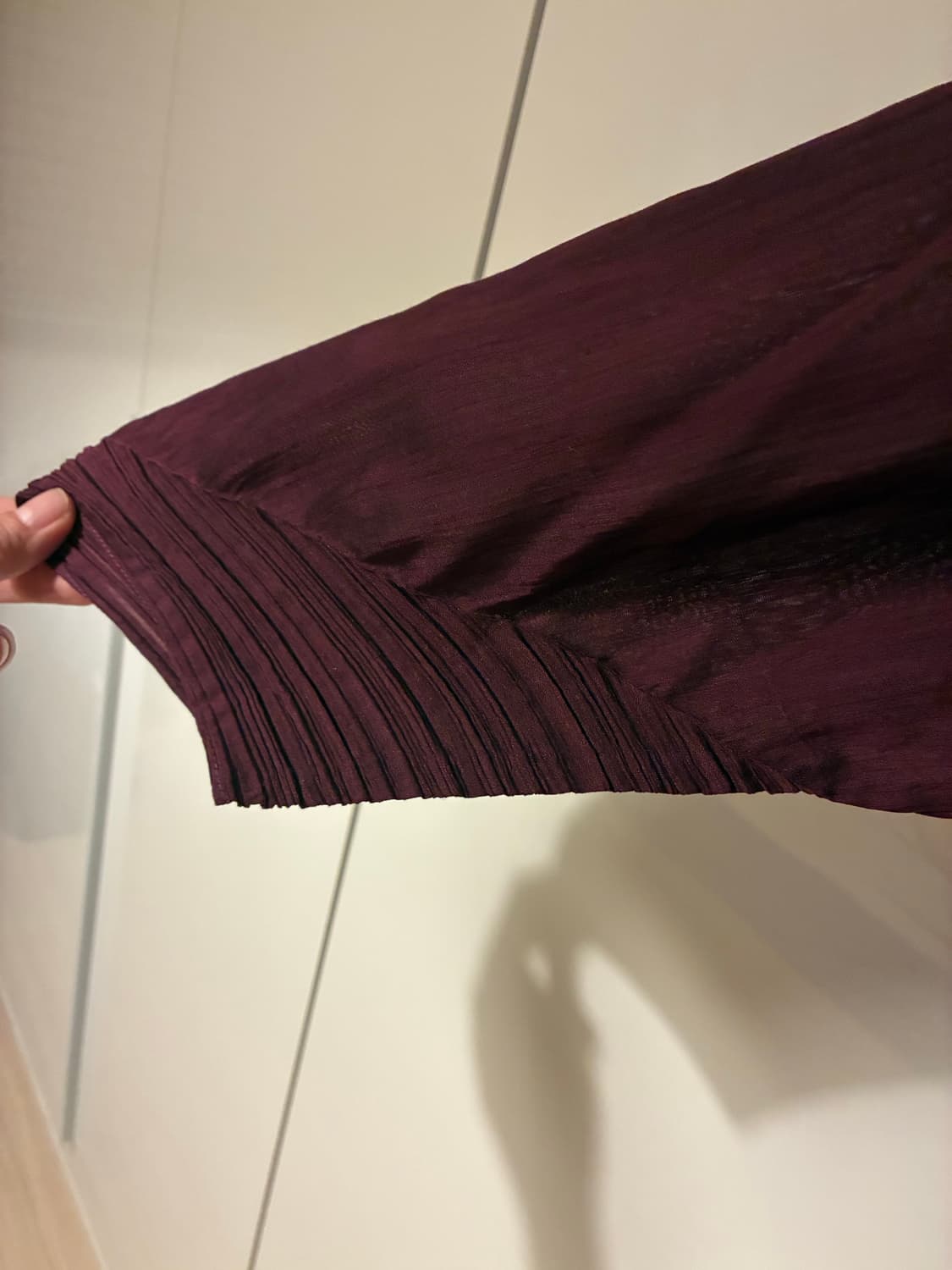 Pleats Please Issey Miyake — 버건디 플리츠 튜닉 상품이미지2