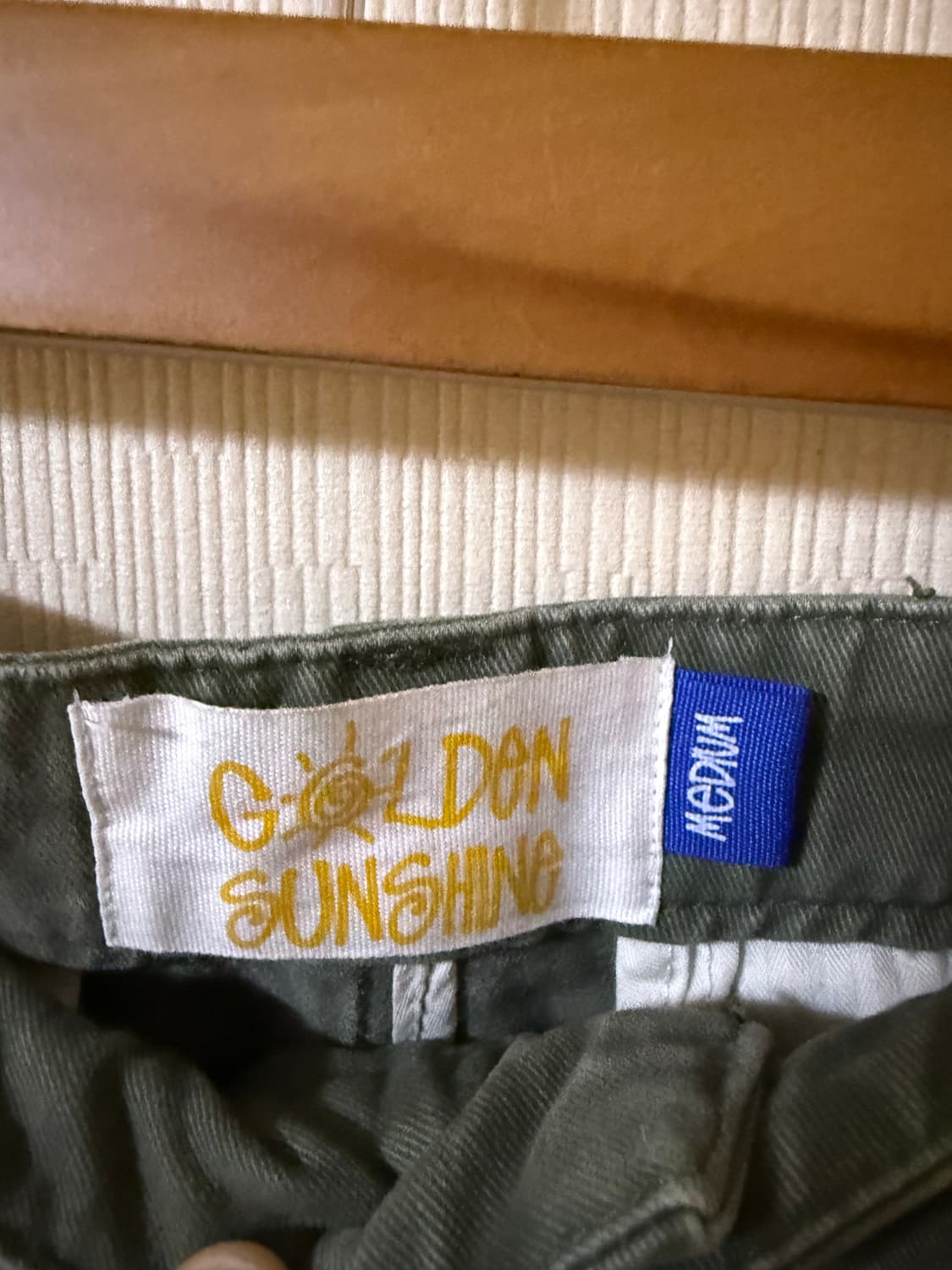 골든션샤인 Washed cargo pants_Khaki M사이즈 상품이미지5