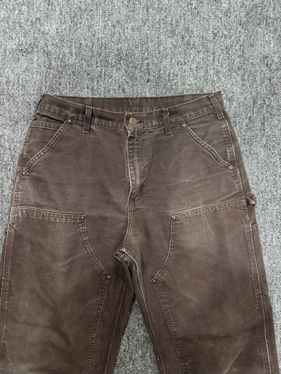 00s 칼하트 다크 브라운 더블니 팬츠 34/32 상품이미지3