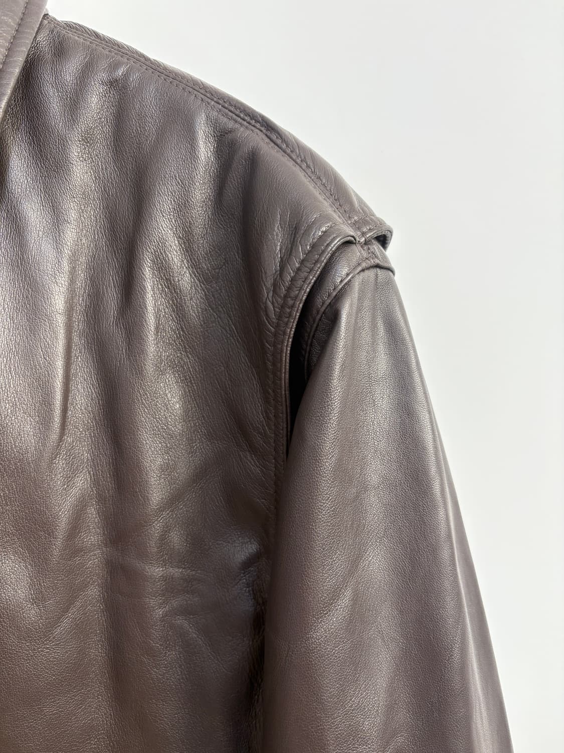 커미션 / Garrison Leather Jacket Brown / S 상품이미지3