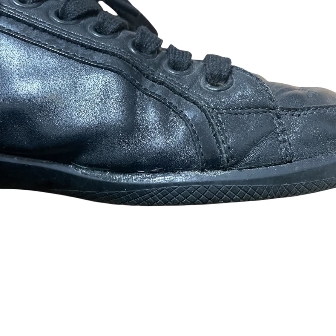 270) 프라다 스포츠 레더 로고 스니커즈 신발 상품이미지5