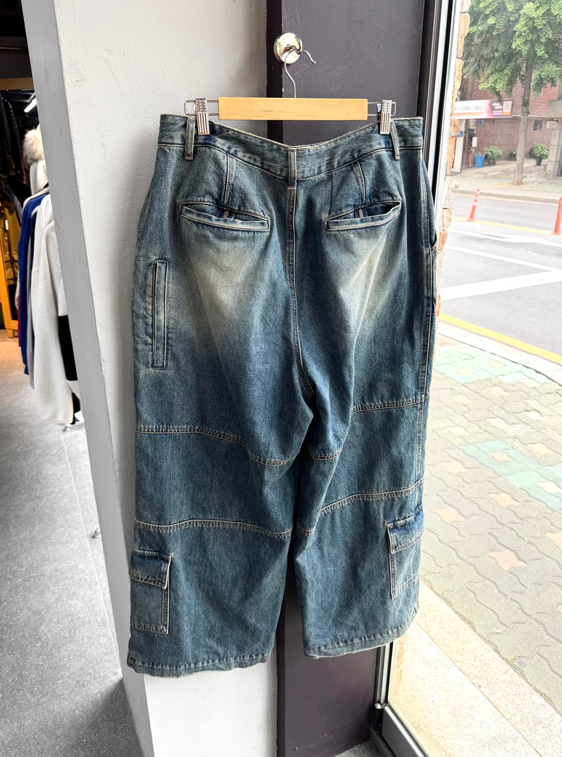 32~33/ 준지 24FW 후라쉬 데님 카고팬츠 상품이미지7