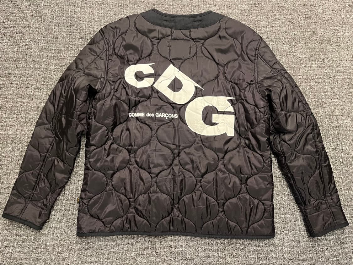 [100] 알파인더스트리 x CDG 라이너 자켓 블랙 L  상품이미지4