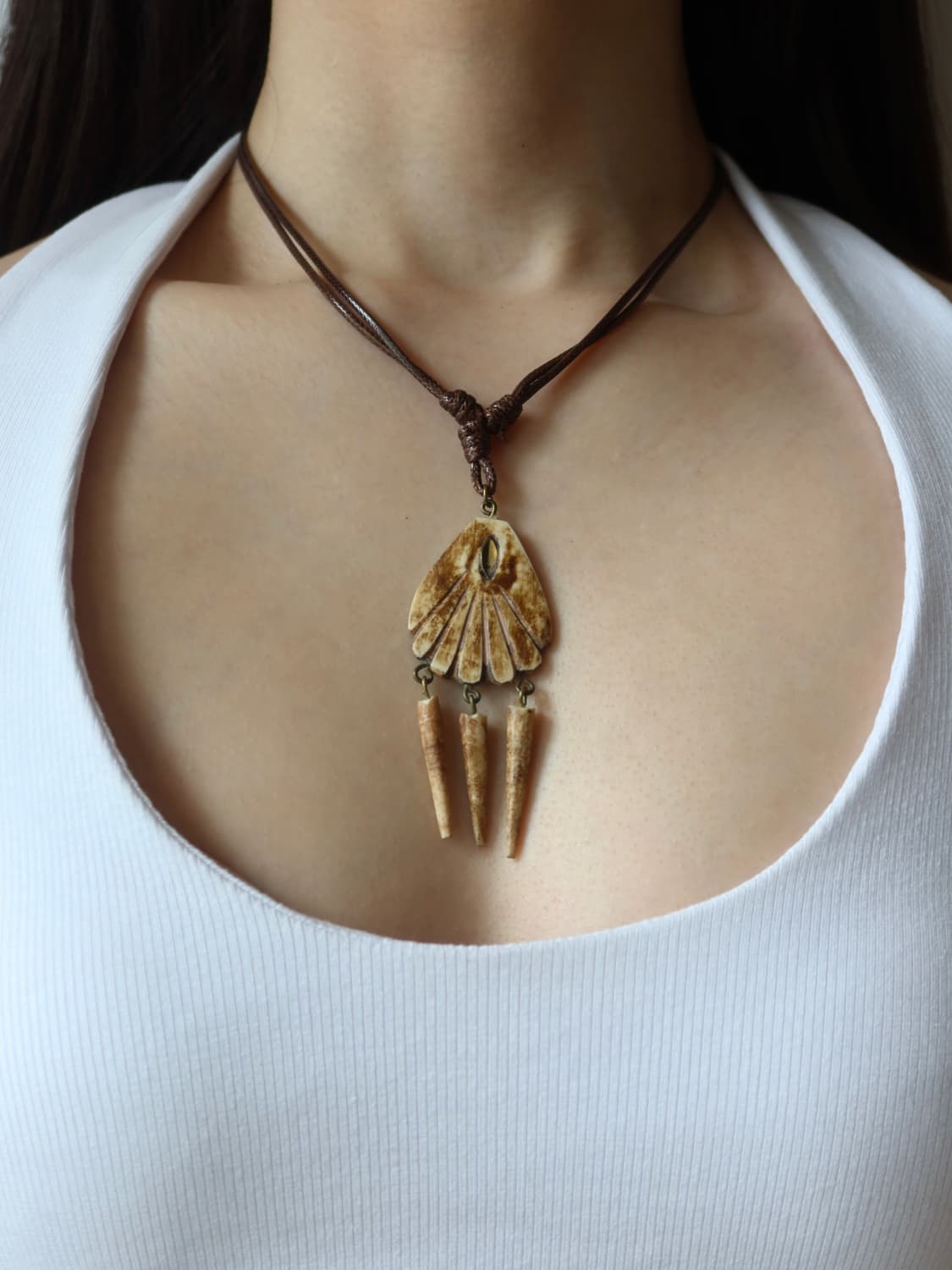 bone drop necklace 상품이미지1