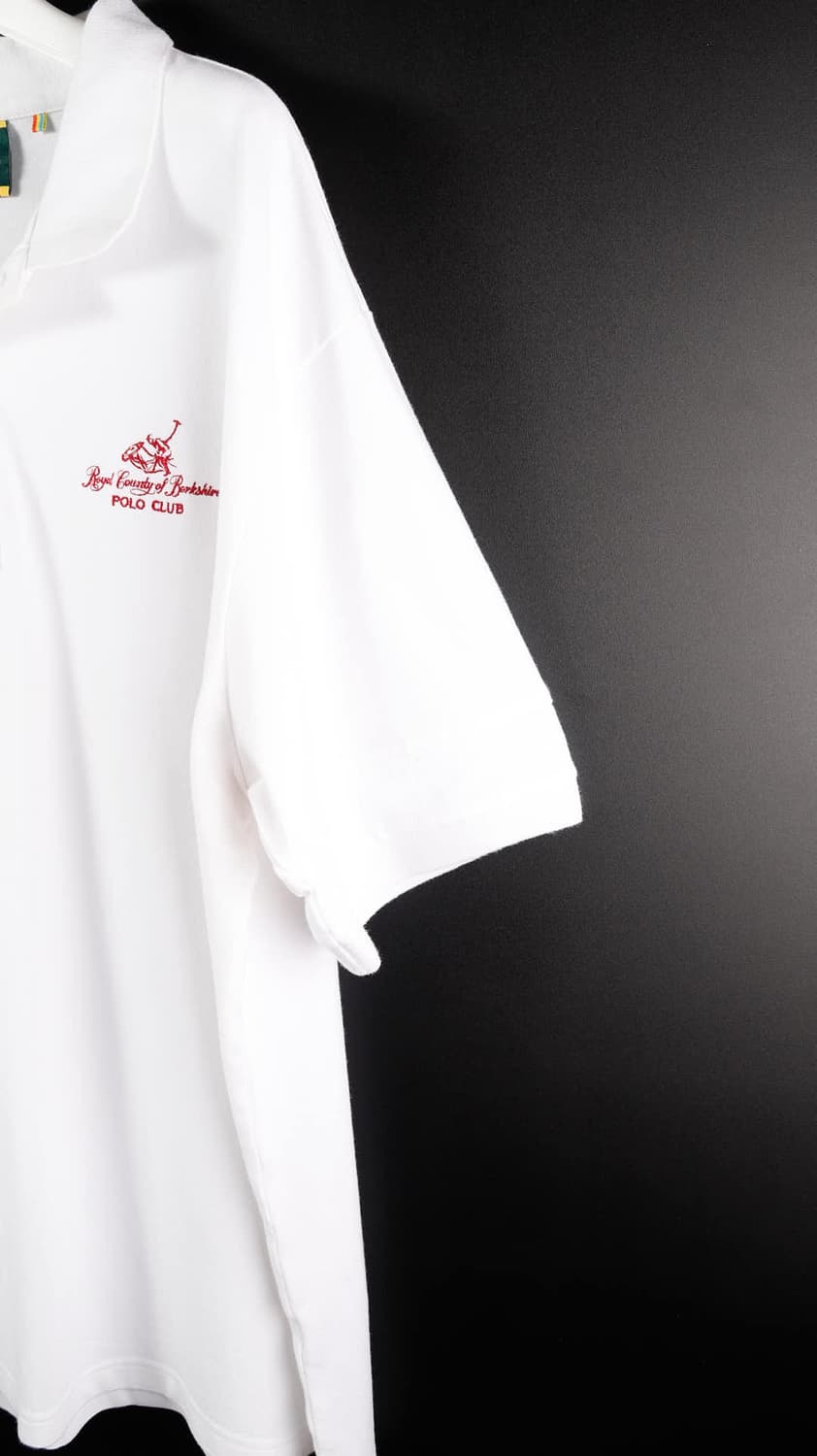 폴로클럽 흰색 반팔 카라티 상품이미지2
