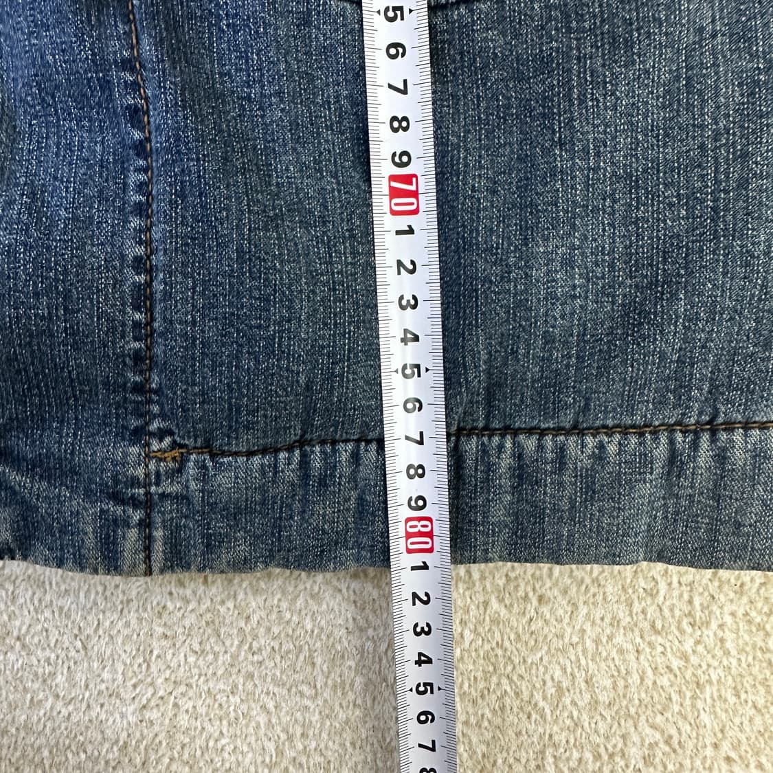 90 게스 데님 후드 롱자켓 0324D 상품이미지7