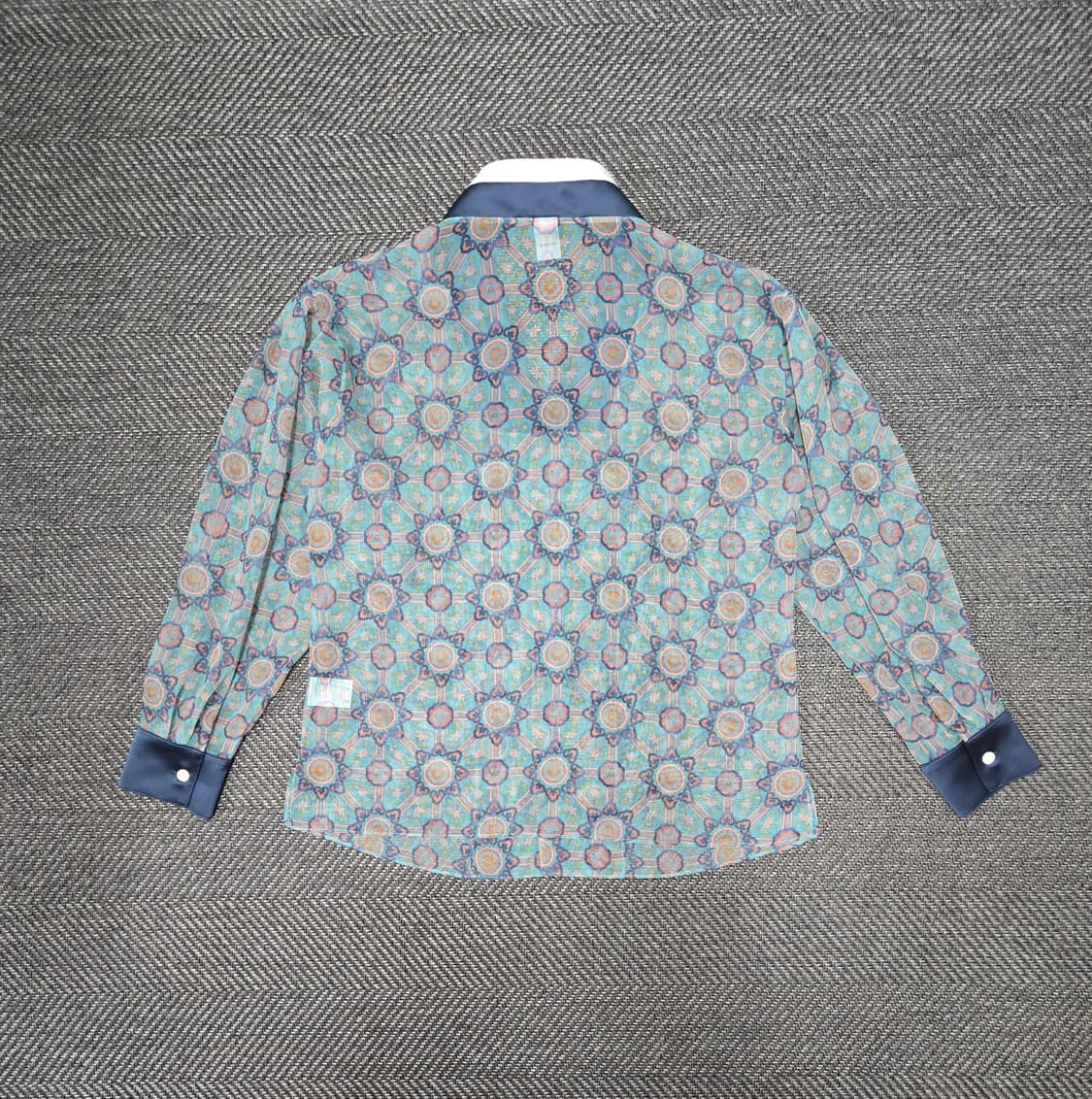 리슬 생활한복 시스루 강릉김씨 민트 블라우스 상품이미지3