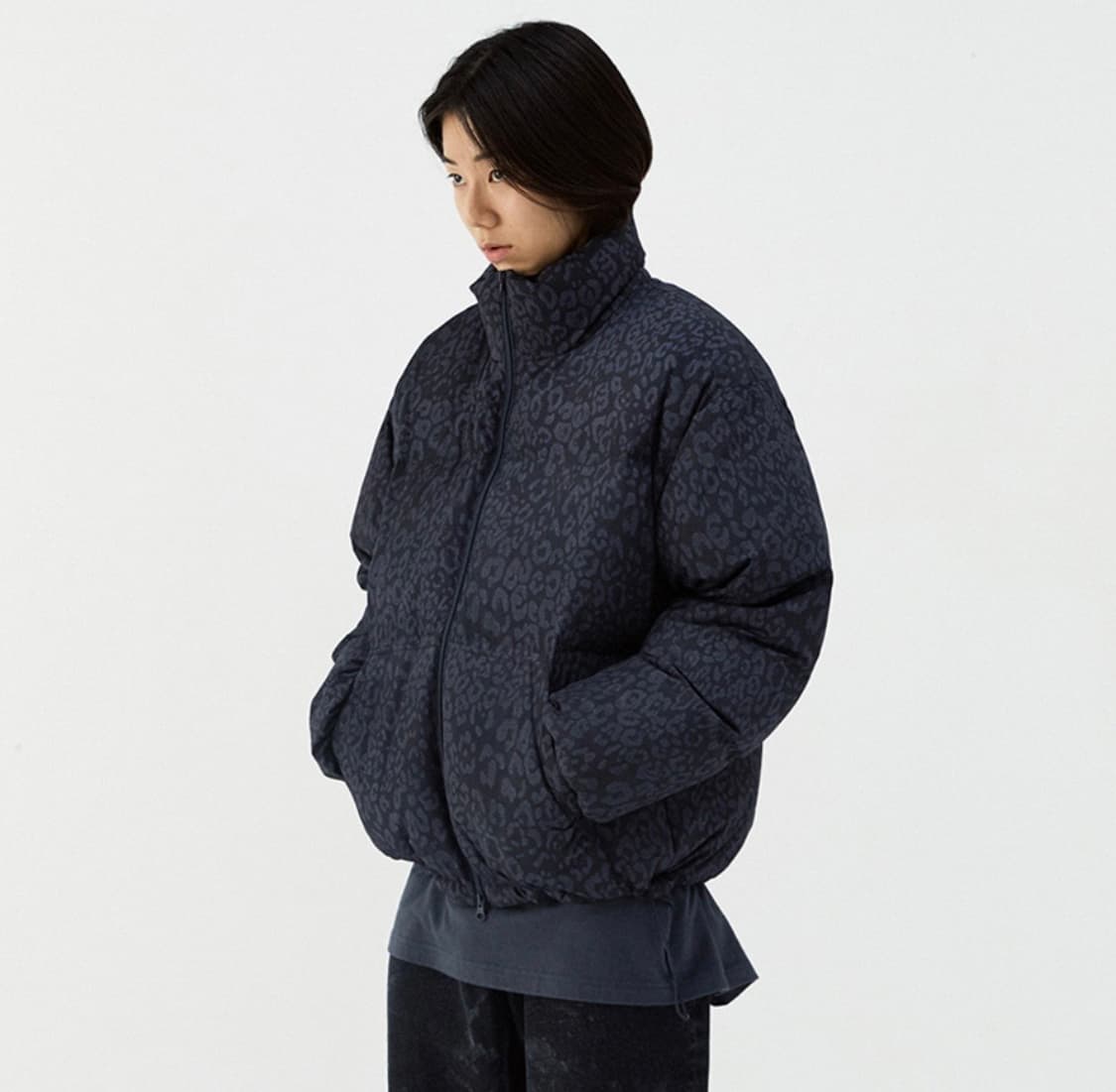 비바스튜디오 레오파드 덕다운 패딩 S 상품이미지1