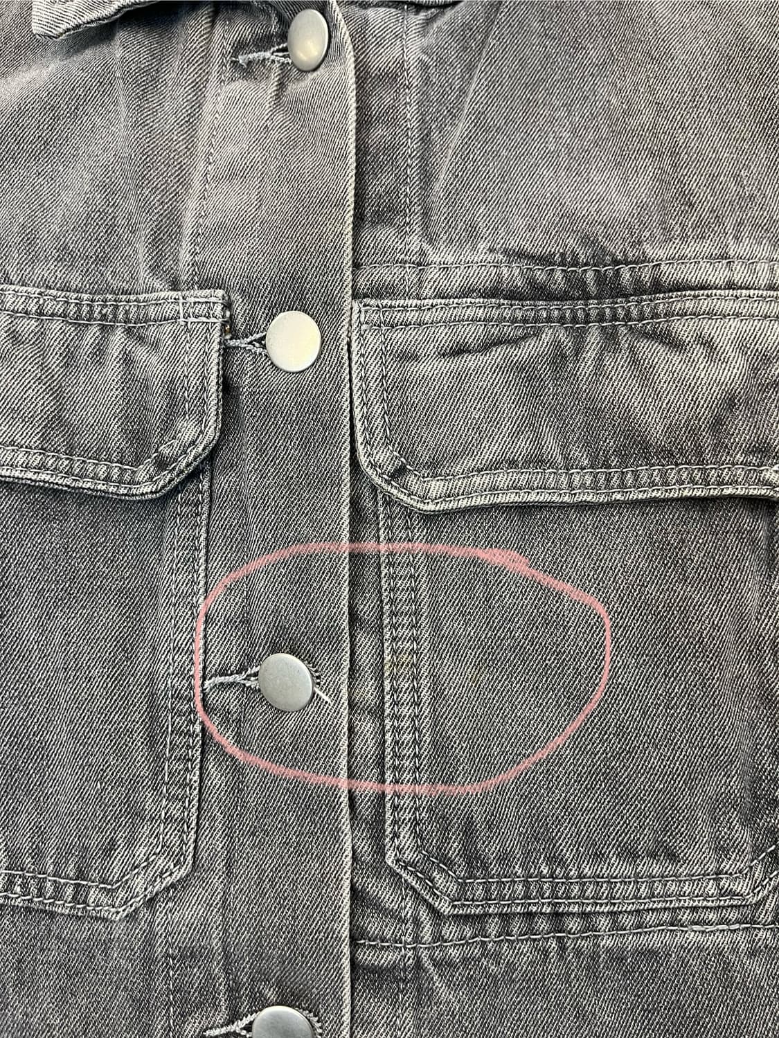 빈티지 데님 자켓 그레이 #csz2730 상품이미지4