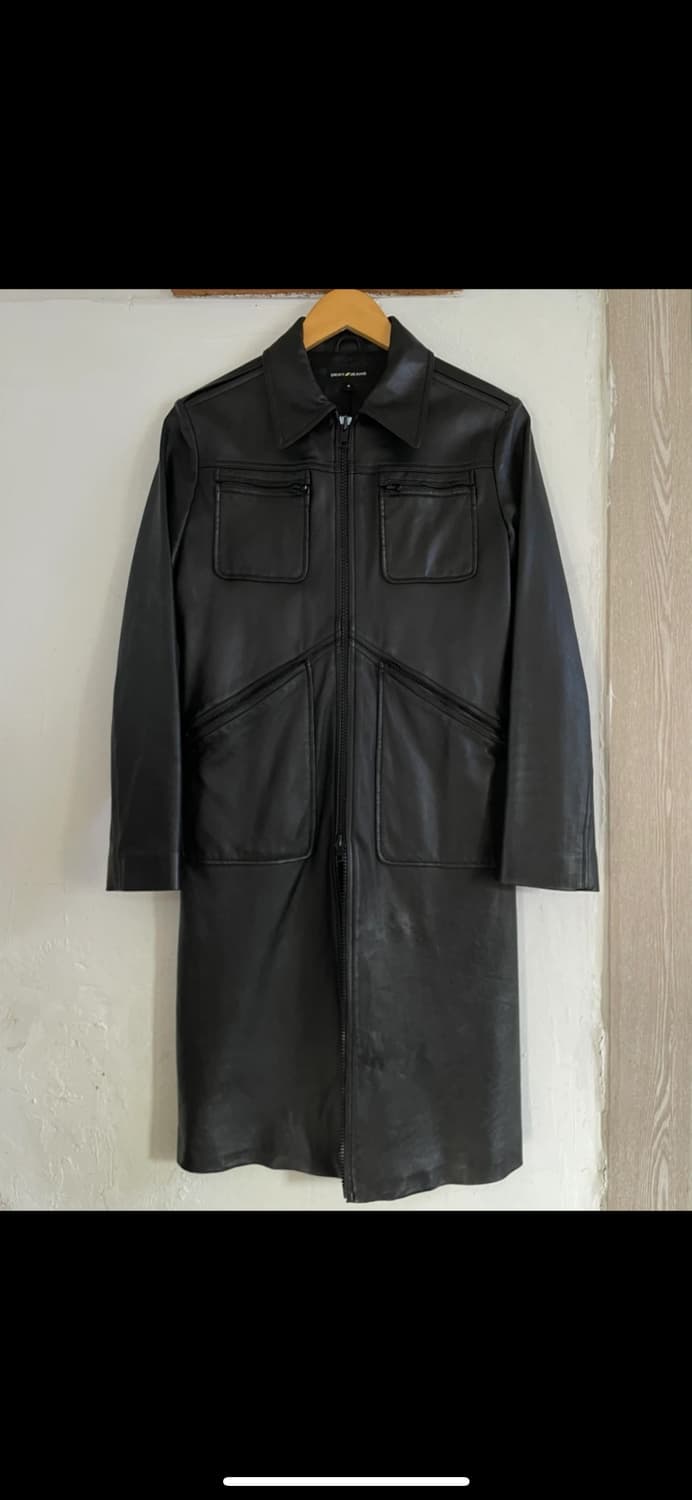 DKNY 양가죽 집업 코트 상품이미지1