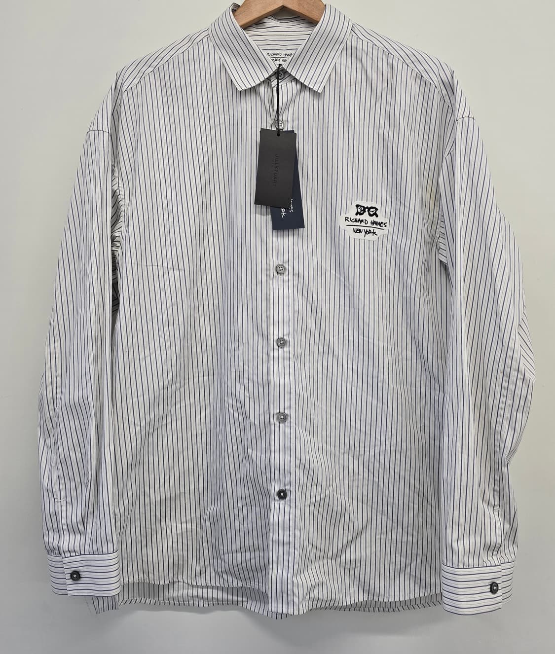 질스튜어트 뉴욕 x리처드 헤인즈 스트라이프셔츠.   싸이즈 105 상품이미지1
