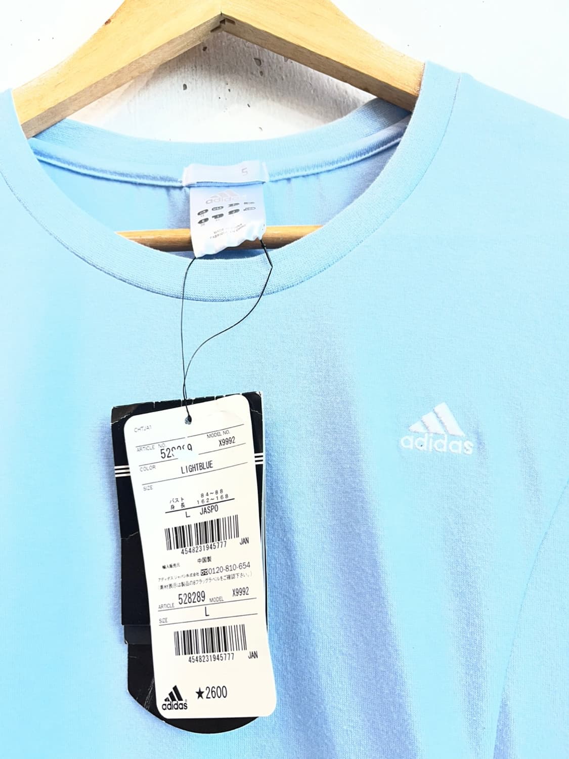 아디다스 재팬 스카이블루 반팔 미사용품 상품이미지2