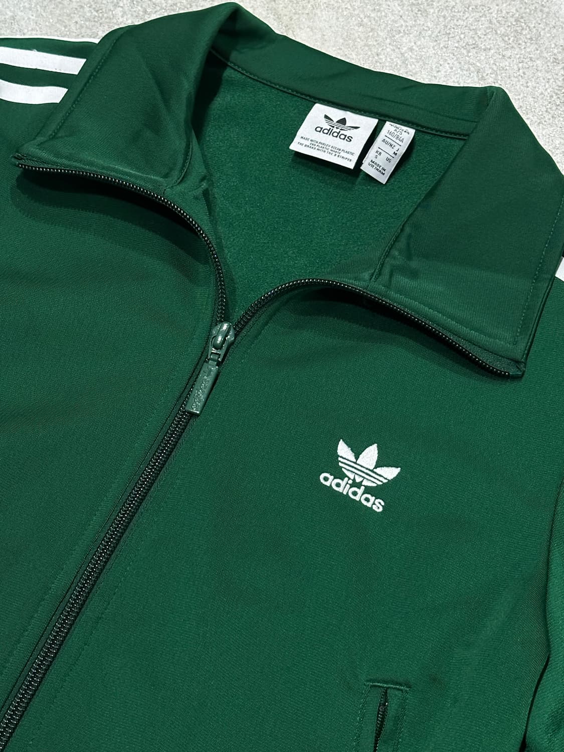아디다스 크롭 져지 그린 파이어버드 트랙탑 삼선 트랙 자켓 상품이미지2