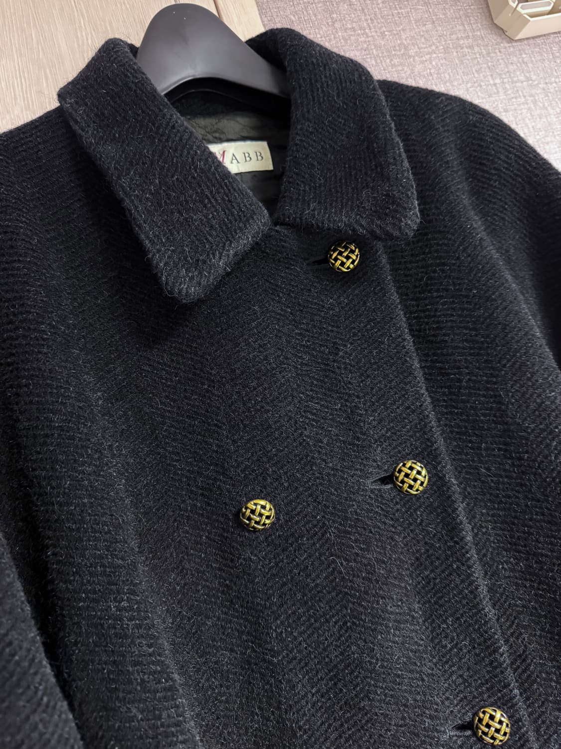 알파카 울 혼방 더블코트 상품이미지3