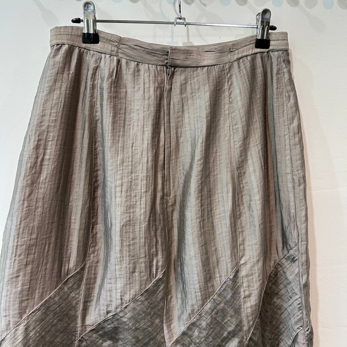 뮤트그레이 패턴 롱 스커트 상품이미지6