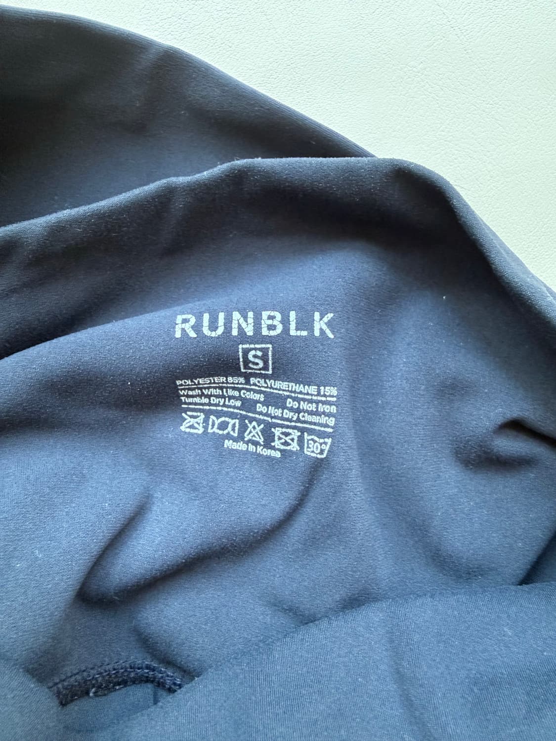 [택포]RUNBLK 7부 레깅스 블랙 S 운동복 요가 헬스 필라테스 상품이미지4