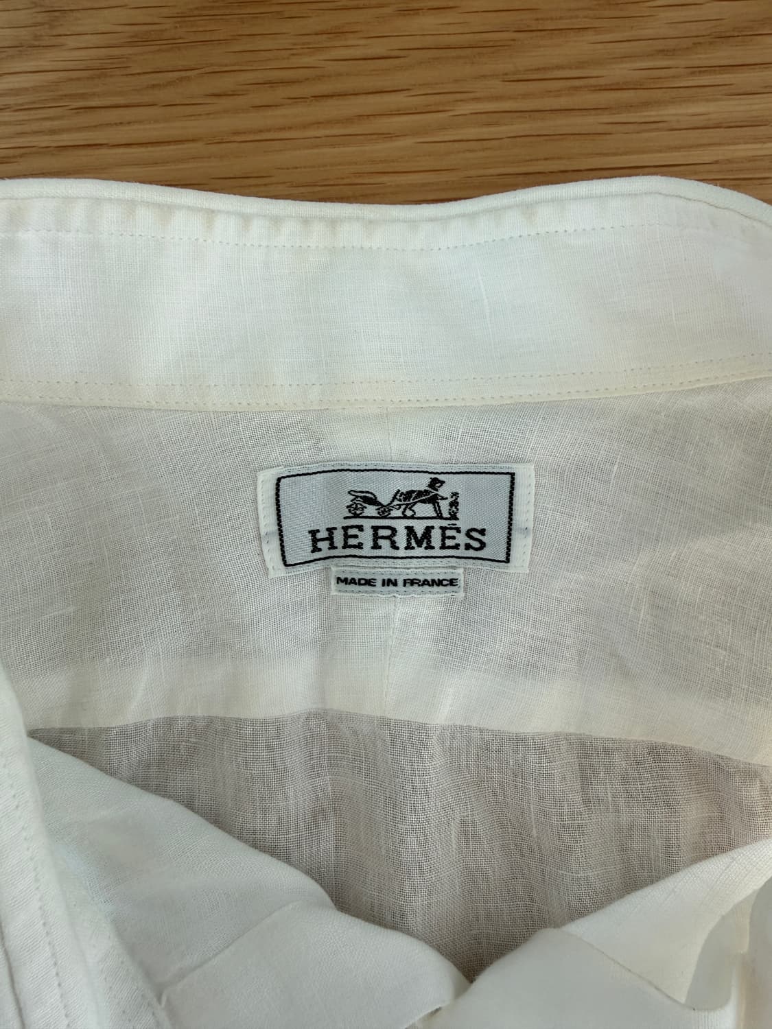 에르메스(HERMES) 린넨 반팔 셔츠(FRANCE) 상품이미지7