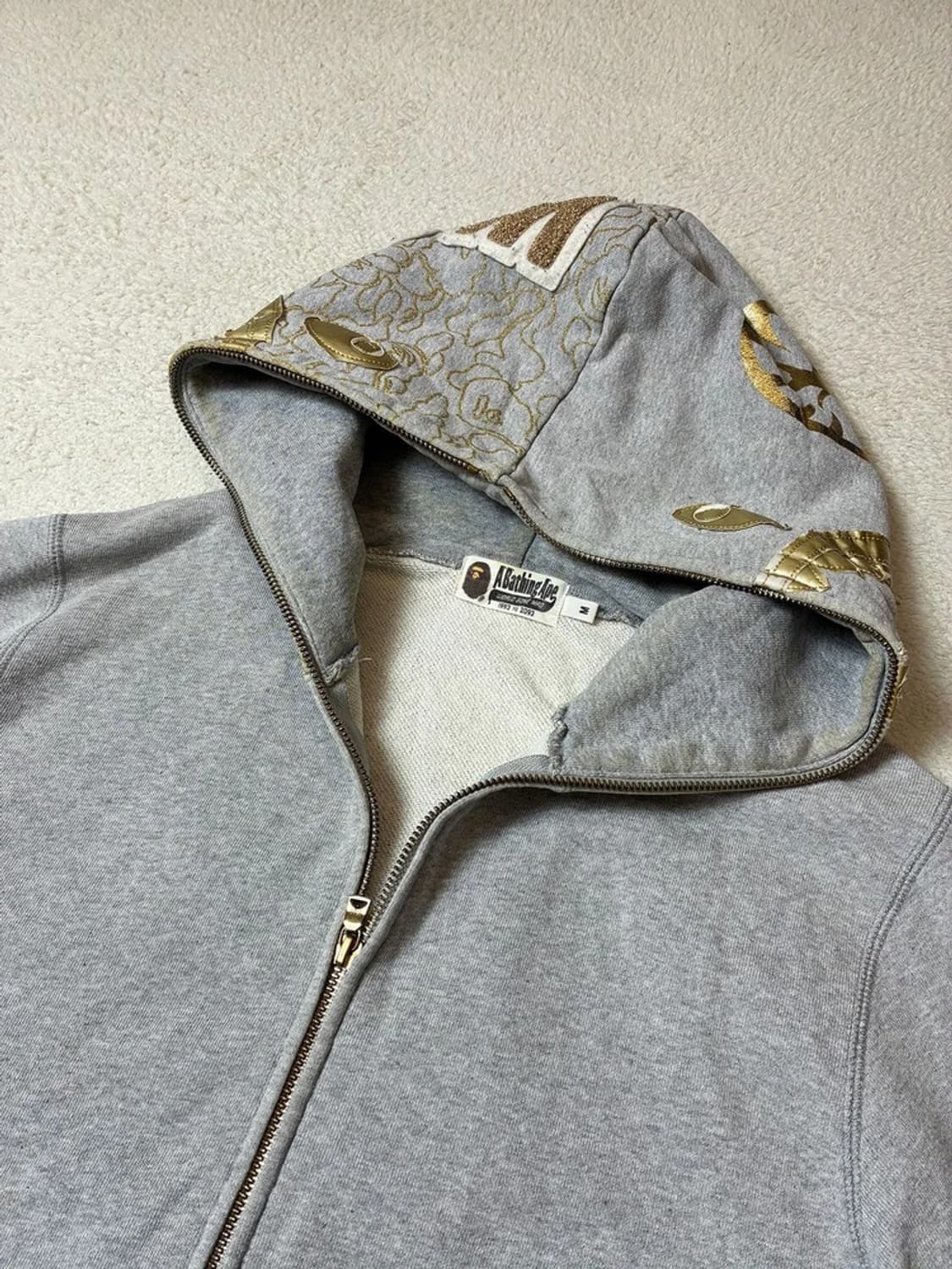 베이프 Bape 23주년 한정판 샤크 후드 풀 집업 PN7929 상품이미지2